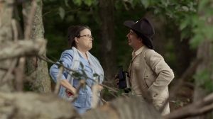 A Texan and a Congresswoman square off in the forest